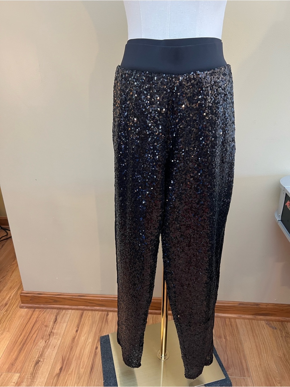 Victoria's Secret Black Sequin Pants
